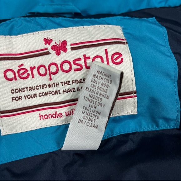 Vintage Y2K Aeropostale Down Puffer Vest Zip Up Womens Small 00s 70s Throwback - Picture 7 of 10